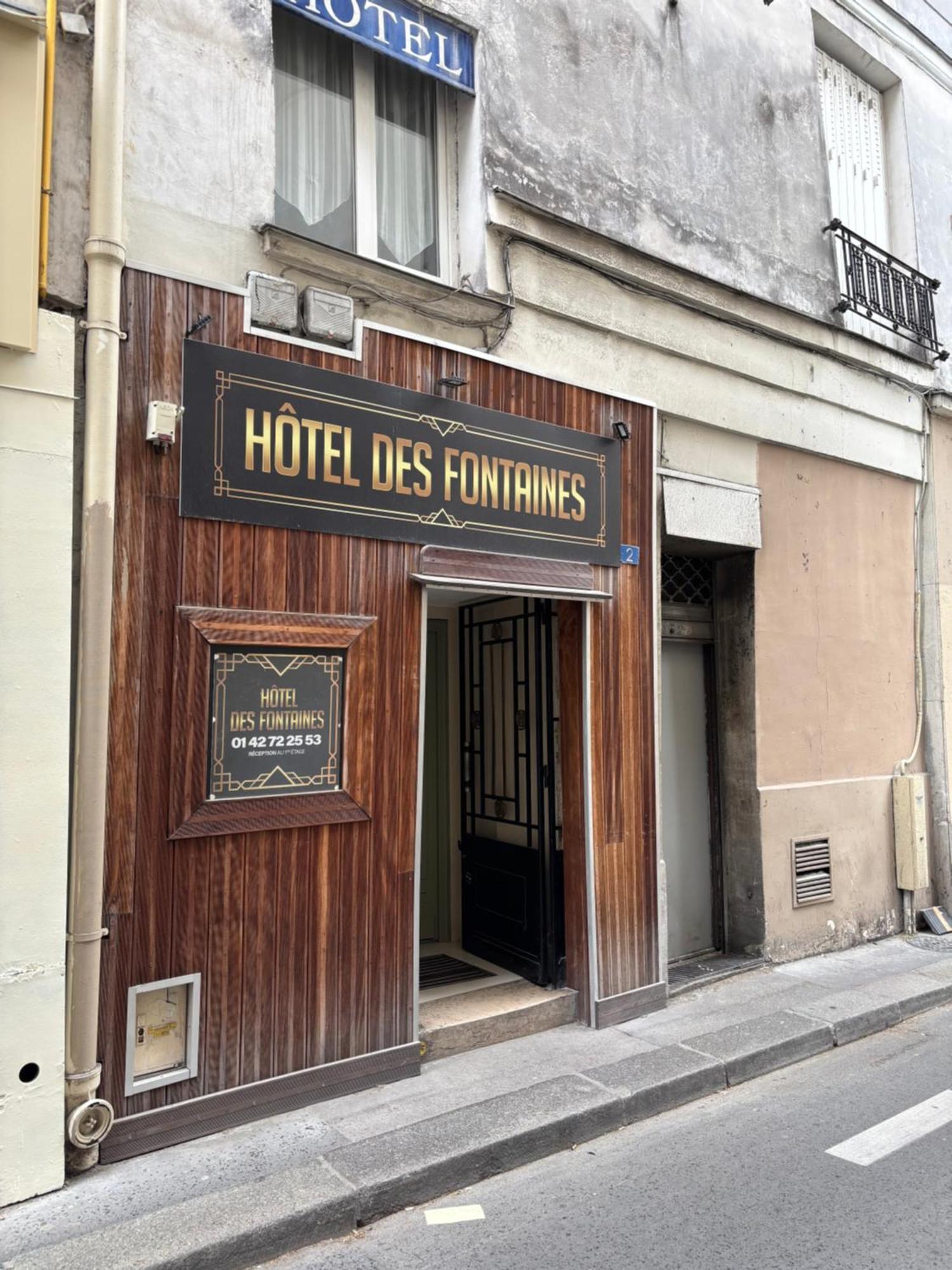 פריז Hotel Des Fontaines מראה חיצוני תמונה